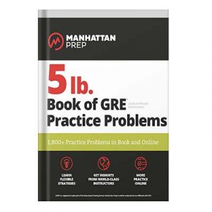 lb. Book of GRE Practice Problems 1,800+ Practice Problems in Book and Online