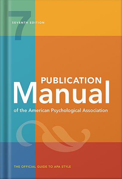 دانلود کتاب Publication Manual (OFFICIAL) 7th Edition of the American Psychological Association by American Psychological Association